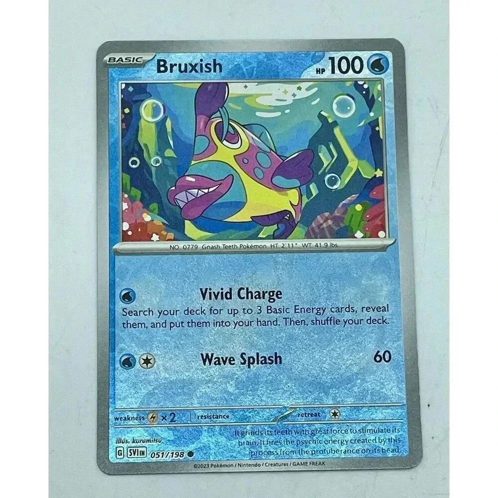 Bruxish 051/198 Scarlet & Violet Pokemon TCG Reverse Holo Mint Unplayed
